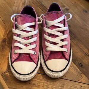 New Converse Pink velour Sneakers